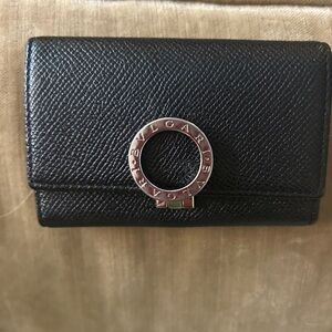 BVLGARI BLACK WALLET/ KEY HOLDER GREAT CONDITION 100% AUTHENTIC
